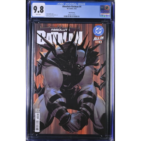 Absolute Batman #4 - CGC 9.8 Comic Book
