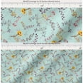 thumbnail image 2 of Soimoi Green Cotton Poplin Fabric Leaf Floral Fabric Prints By Yard 42 Inch Wide, 2 of 7