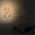 thumbnail image 2 of Yayeee 2-Pack Plug in LED Night Lights with Light Sensors Motion Detectors, Brown Flowers, 2 of 7