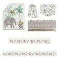 thumbnail image 2 of Sweet Jojo Designs Watercolor Elephants Boy, Girl, Unisex/Gender Neutral Crib Bedding + BreathableBaby Breathable Mesh Liner, 2 of 6