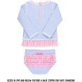 thumbnail image 4 of Baby/Toddler Girls Seersucker Long Sleeve Rash Guard Bikini, 4 of 5
