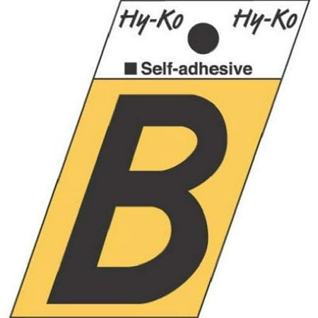 

Hy-Ko GR-10/B Aluminum Angle Cut with Letter B 1.5 Black