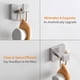 thumbnail image 2 of Gancho para toallas de baño cuadrado de acero inoxidable con acabado en níquel cepillado - Material SUS304 duradero, diseño moderno para montaje en pared para batas y abrigos, 2 of 8