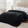 thumbnail image 4 of Manta Exclusivo Mezcla Fleece Queen, 230 x 230 cm, color negro, 4 of 9