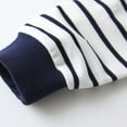 thumbnail image 4 of Tiijoy Toddler Boys Striped Long Sleeve Polo Shirt School Uniform Versatile Shirt, Sizes 3-4, 4 of 6