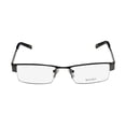 thumbnail image 3 of NEW KYUSU 1122 MENS/WOMENS DESIGNER HALF-RIM GUNMETAL / GRAY SPECTACULAR HALF-RIMLESS DESIGNER FRAME DEMO LENSES 52-18-140 EYEGLASSES/GLASSES, 3 of 9