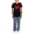 thumbnail image 4 of CafePress - Raccoon Heart Pajamas - Women's Short Sleeve Print T-Shirt and Pants Dark Cotton Pajama Set, 4 of 7