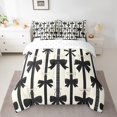 thumbnail image 2 of Manfei Girly Black Bow-tie Bedding Full Size, Kawaii Bow Bedding Sets Full Size, Princess Style Reversible Comforter Sets with Sheets, Super Cozy Bedroom Decor, 7-Piece, 2 of 6