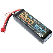 Power Hobby PHB3S520050CDNS 5200mAh 11.1V 3S 50C LiPo Battery with Hardwired T-Plug