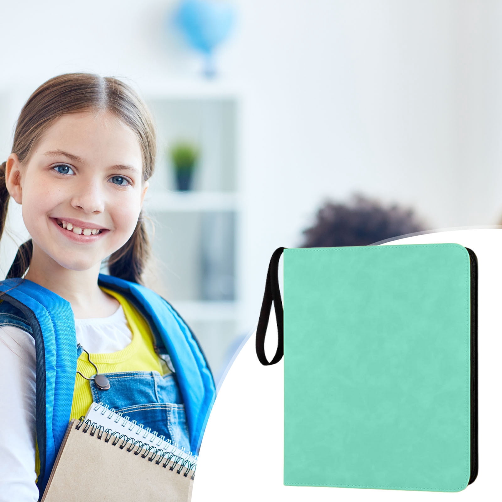 PPgejGEK 900 Card Slots Collectible Card Binder with 9 Pockets Per Page and 50 Pages - Trading Card Album Storage Book with Bookmark Feature