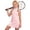 Pink, variant on Girls Sleeveless Golf Tennis Dress, Half-Zip Athletic Dress with Pockets, Performance Sport Dress for Kids(Pink,12-13 Years)