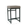 thumbnail image 3 of HomePop Open Back Metal 24" Counter Stool, 3 of 7