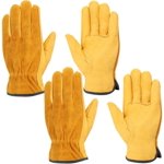 Jinsinto Heavy Duty Work Gloves Cut Resistant Gloves Size: L