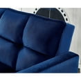 thumbnail image 4 of Comfortable Velvet Sleeper Sofa Bed by Legend Furniture Blue, 4 of 5