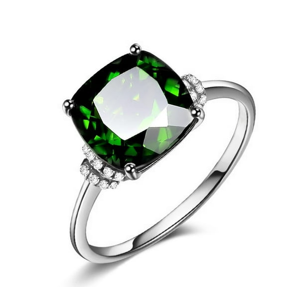 Women's Simple Atmosphere Artificial Emerald Ring