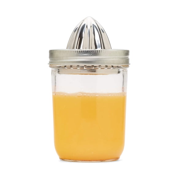 Tapa de exprimidor de cítricos Jarware 82654 de acero inoxidable para tarro de cristal