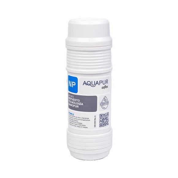 aquapur repuesto filtro plisado alto flujo 25 micras