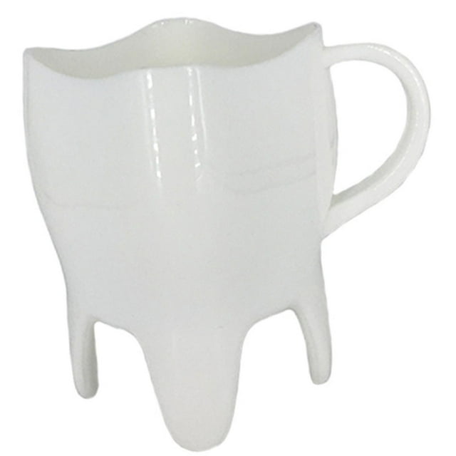 1 Taza de Café Portátil con Forma de Diente con Asa para Graduación en El Hogar