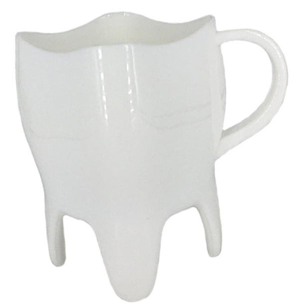 1x en forma de diente dental con tazas de café portátiles para la graduación en casa