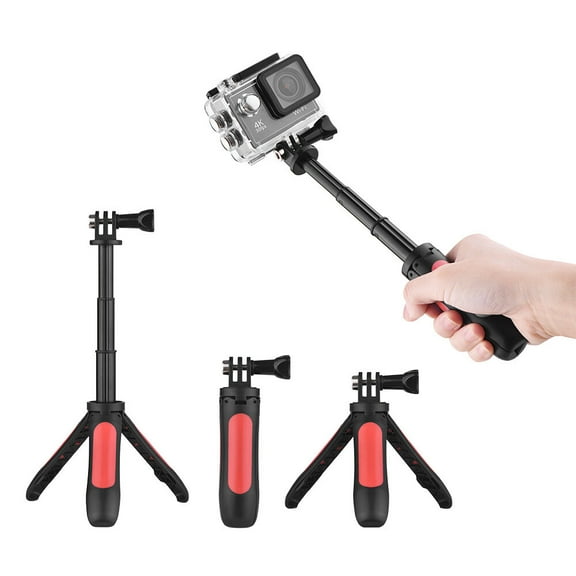 Mini Extension Selfie Stick Tripod Stand Hand Grip for GoPro Hero 3/5/4/3 3 for Yi Lite/4k/4k  for SJCAM/Andoer/AKASO Sports Action Camera
