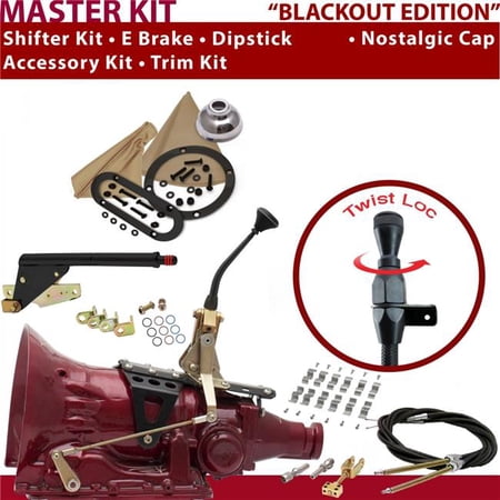 American Shifter 4L80E Shifter Kit 8 in. E Brake Cable Clamp Trim Kit Dipstick for D614C