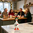 thumbnail image 6 of 7Inch Desk Goose Outfits, Mini Desktop Goose Clothes Accessories Set for Goose Statue, Knitted Sweater with Hat for Christmas Holiday and Small Animal Decor, 6 of 8