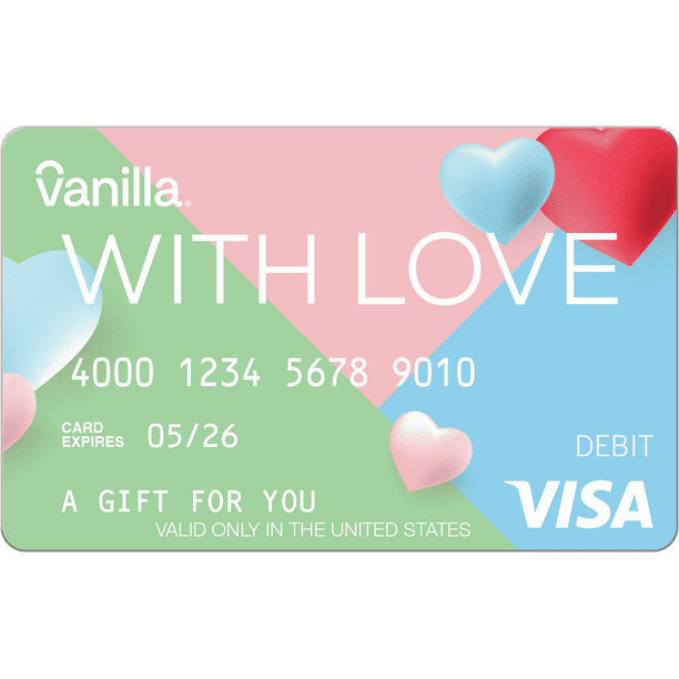 100 With Love Vanilla eGift Visa® Virtual Account (email