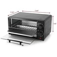 thumbnail image 4 of 9L Electric Counter Top Toaster Oven in Black, 120V, 800W, 450°F, 30 - min timer, 4 of 7