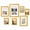 Gold, variant on FungYuan 7 Pack Brown Collage Picture Frame Set, Multi Size Gallery Wall Frames with 11x14, 8x10 and 5x7 Frames for Photos