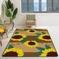 thumbnail image 3 of Coolnut Area Rug Retro Sunflower Pattern Nursery Rug Floor Mat Kids Playing Mat 7' x 5' (80 x 58 in) for Living Room Bedroom, 3 of 6