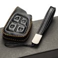 thumbnail image 5 of Vitodeco Genuine Leather Key Fob Case Cover Protector Compatible for Honda Civic, Accord, CR-V 2013-2017 (4-Button, Black), 5 of 6