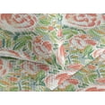 thumbnail image 3 of Ambesonne Vintage Quilted Bedspread Set 3 Pcs, Minimalist Spring Flowers, Queen, Burnt Sienna Apple Green, 3 of 4
