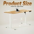 thumbnail image 4 of Electric Standing Desk Adjustable Height Electric Stand Up Computer Desk Ergonomic Sit Stand Desk with Computer Workstation Rustic, 4 of 8