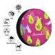 thumbnail image 4 of Fotbe Pink Green Avocado Funda de Llanta de Repuesto con Estampado, Engrosada, Ajuste Universal para Jeep, Remolque, RV, SUV, Camión-15 inch, 4 of 6