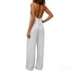 thumbnail image 5 of TaTaai Women Fashion Solid Color Backless Cami Jumpsuit Long Cotton Linen Casual Wear Ladies Fitness Daily Lounge Wear Breathable No Fading Versatile Outfit Gift, 5 of 6