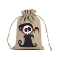 thumbnail image 1 of Halloween Drawstring Candy Bag Linen Burlap Pouch For Party Wrapping And Trick Or College under Bed Storage Drawers Extra Large Storage Bag Purse Boxes for Closet Zipper Bag Storage Packing Bags for, 1 of 3