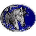 thumbnail image 1 of Moranse Religion Cross Cowboy Kneeling Prayer And Horse Design Belt Buckles, 1 of 5