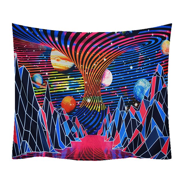ZAXARRA Wall Tapestry Starry Sky Print Background Cloth Decorative Carpet