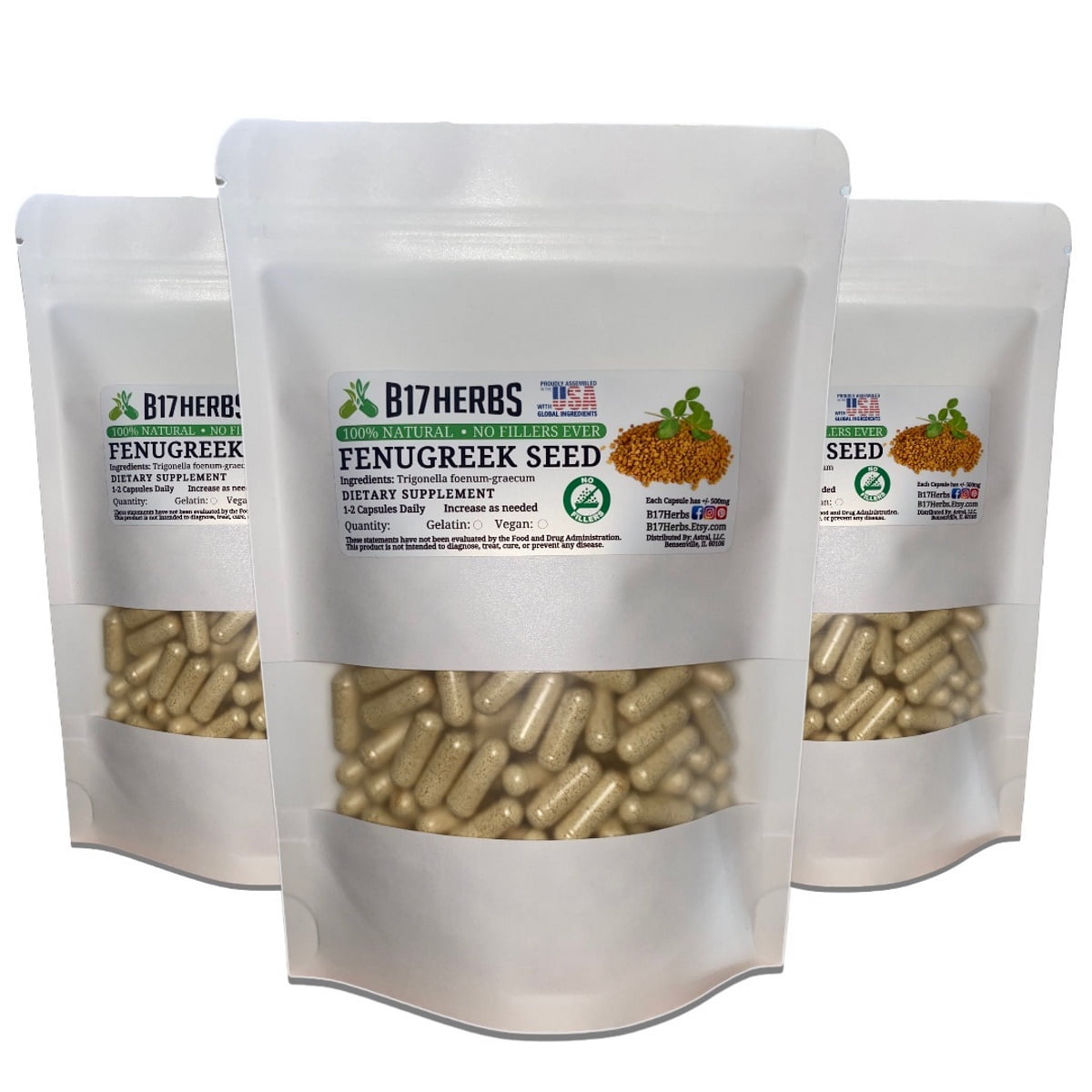 Pure Fenugreek [P]owder 700mg Men's Health Wellness