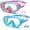 C/Blue&Green+Red&Green/Clear lens, variant on 2 Packs Kids Goggles with Nose Cover, 180° Wide View Swimming Goggles for Kids 4-16, No More Hair Snags Anti-Fog No-Leak Snorkel Mask for Boys Girls Youth