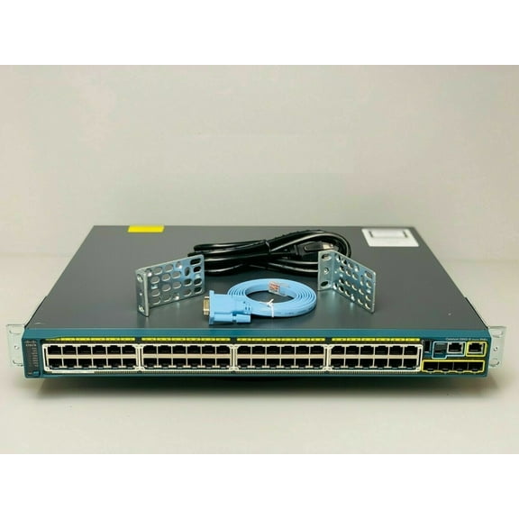 Restored Cisco WS-C2960S-48FPS-L 48 Port PoE  Gigabit Network Switch (Refurbished)
