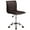 Brown, variant on Yaheetech Velvet Low Back Armless Office Chair with Wheels, Apricot Pink