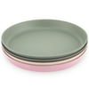 WeeSprout Kid-Sized Bamboo Melamine Plates, Set of 4