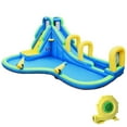 thumbnail image 4 of Gymax Kids Inflatable Water Park Bounce House w/ Slide Climbing Wall Splash Pool, 4 of 10