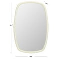thumbnail image 3 of SAFAVIEH Raelee 24 in. x 36 in. Solid Frame Mirror, Ivory, 3 of 6