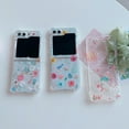 thumbnail image 5 of Allytechgroup Flower Series Slim Phone Case for Samsung Galaxy Z Flip 6/Galaxy Z Flip 7 FE, Soft TPU Back Cover with Hand Wrist Stylish Shockproof Bumper Case for Galaxy Z Flip6 /Galaxy Z Flip 7 FE, 5 of 7