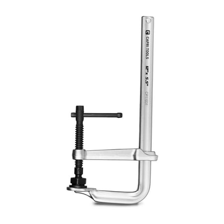 UPC: 0886352110310 | Capri Tools 12-Inch Heavy Duty All Steel Bar Clamp  5-1/2-Inch Throat Depth  2 645 lb Clamping Force