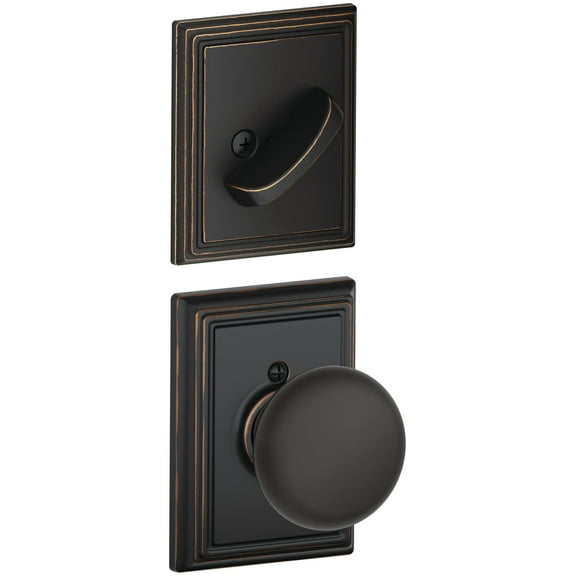 Schlage F59-Ply-Add Plymouth Single Cylinder Interior Pack - Bronze