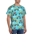 thumbnail image 2 of Vsdgher Cartoon Monster Truck Print Men's Dry Fit Mesh Athletic Shirts Moisture Wicking Tennis T-Shirt Tops, 2 of 9