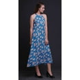 thumbnail image 3 of Bimba Robe Décontractée Longue Dos Nu à Col Halter Imprimée pour Femmes - Moyen, 3 of 6